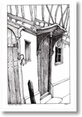 The Great House Door - Lavenham